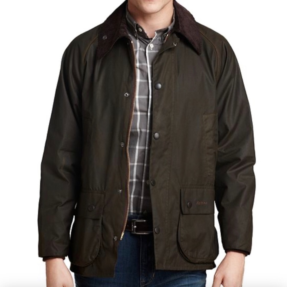 Barbour Bedale Wax Jacket olive green 44